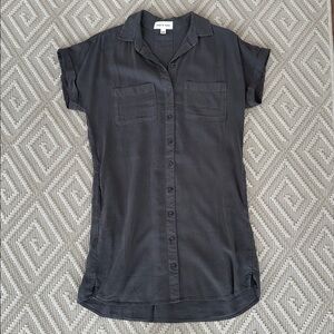 Anthropologie Cloth & Stone Mini Shirtdress- in slate